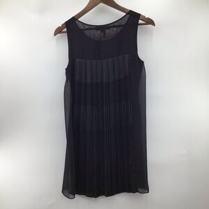 Max & Cleo Layla Black Pleated Mini Dress